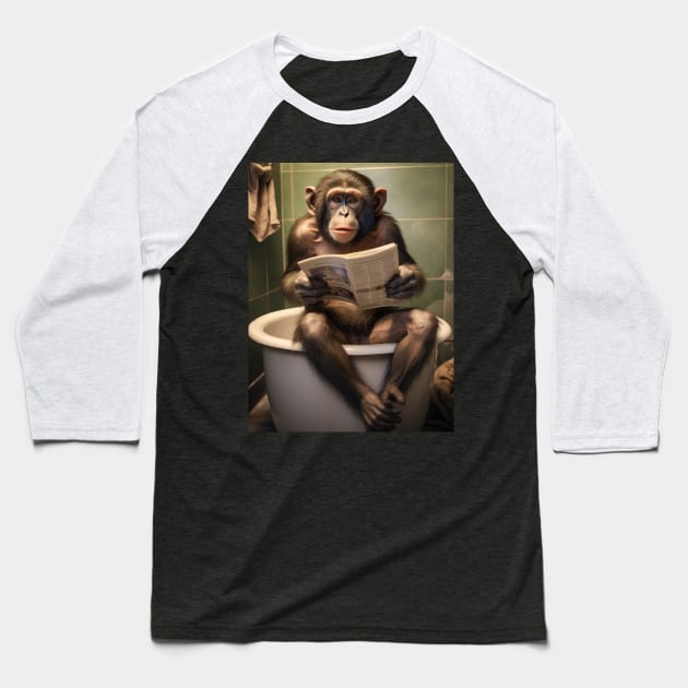 Contemplative Primate's Timeout Baseball T-Shirt by vk09design